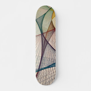 Geometrisches abstraktes Skateboard-Deck Skateboard
