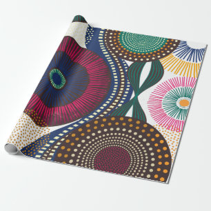 Geometrisches afrikanisches Design Geschenkpapier