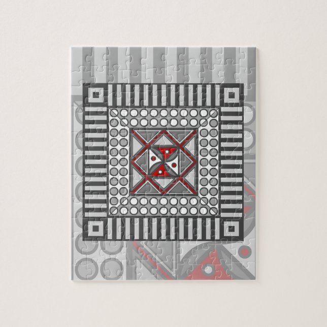 Geometrisches Alternativpuzzle Puzzle (Vertikal)