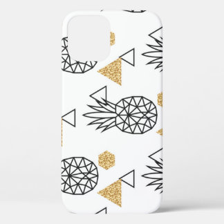 Geometrisches Ananas Gold Dots Muster. Case-Mate iPhone Hülle