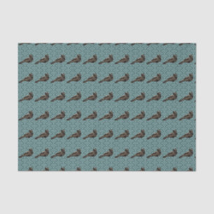 Geometrisches aquamarines Gewebpapier für Dragon B Seidenpapier