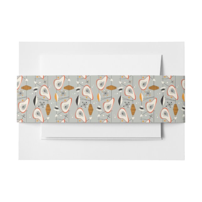 Geometrisches aquamarines u. blaues Muster Einladungsbanderole (Vorderseite Beispiel)