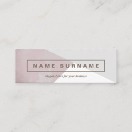 Geometrisches Aquarell-Browngraue MiniVisitenkarte Mini Visitenkarte