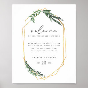Geometrisches Aquarell Poster