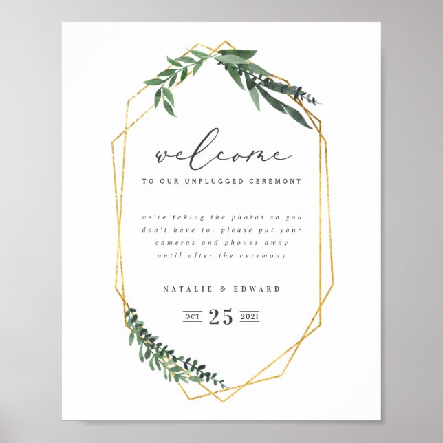 Geometrisches Aquarell Poster (Vorne)