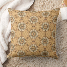 Geometrisches Art Nouveau Tan Sage Abstraktes Must Kissen