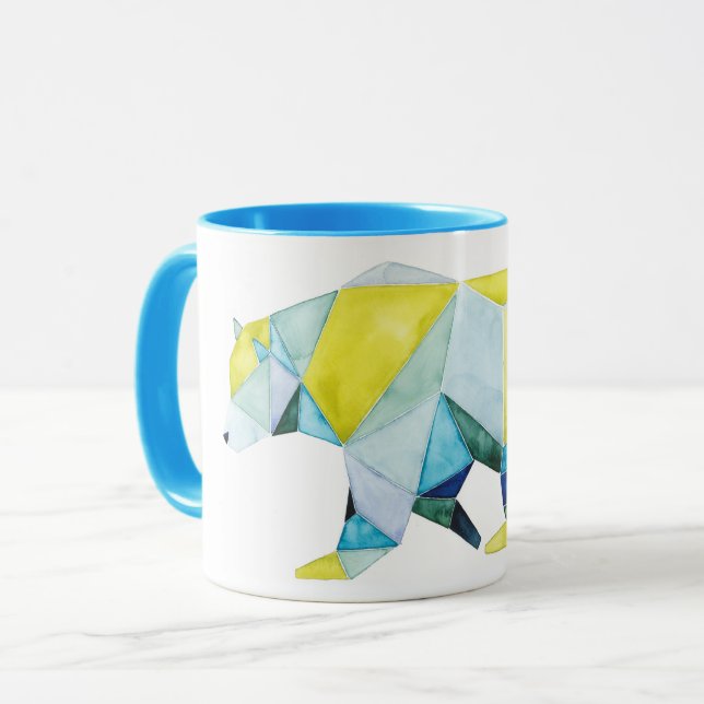 Geometrisches Bärtier Tasse (Vorderseite Links)