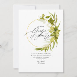 Geometrisches Beer Willow Garden Party Einladung