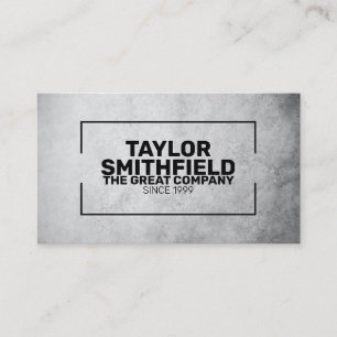 Geometrisches Berufliches, modernes Betongrau Visitenkarte