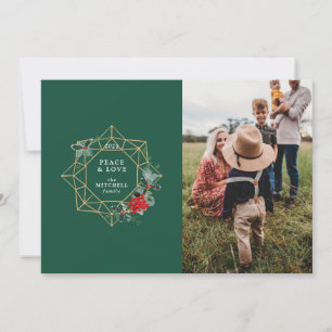 Geometrisches Bild für den Familienurlaub Foto Feiertagskarte