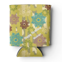 Geometrisches Blumenmotiv Urbanes Tarnmuster Strei
