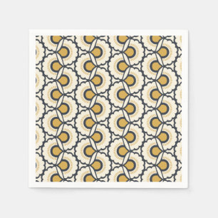 Geometrisches Blumenmuster Serviette