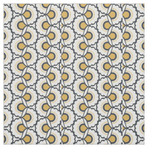 Geometrisches Blumenmuster Stoff