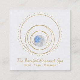 *~* geometrisches Boho Goldheilige Geometrie Quadratische Visitenkarte