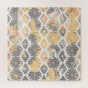 Geometrisches Boho-Stamm: Störendes Muster. Puzzle