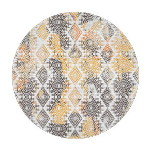 Geometrisches Boho-Stamm: Störendes Muster. Schneidebrett