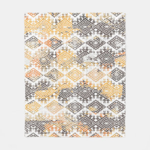 Geometrisches Boho-Stammesdesign: abgenutztes Must Fleecedecke