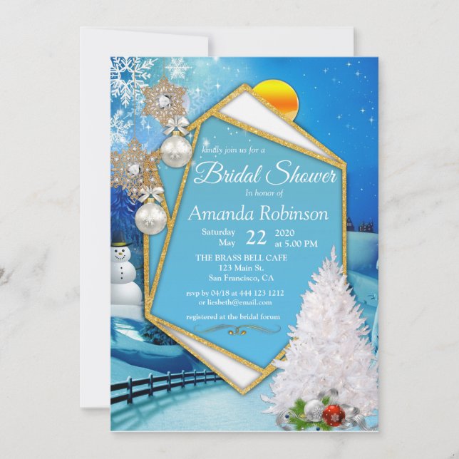 Geometrisches Brautparty Einladung (Vorderseite)