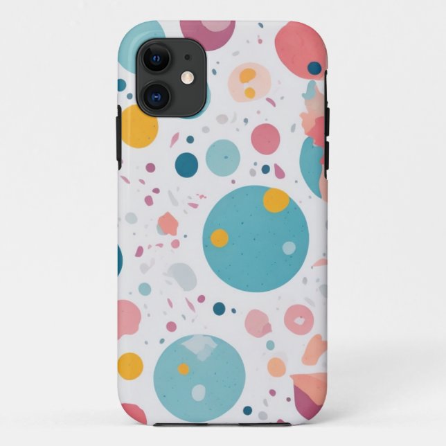 Geometrisches buntes Zirkustieppich Case-Mate iPhone Hülle (Rückseite)