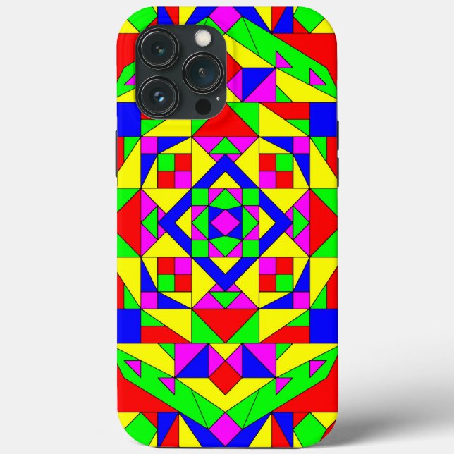 Geometrisches Cool Case-Mate iPhone Hülle (Rückseite)
