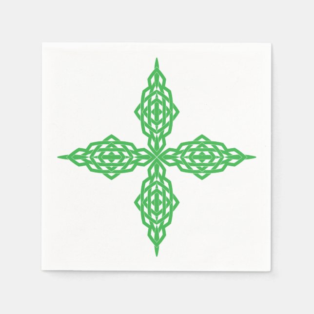Geometrisches Cross Napkins Serviette (Vorderseite)