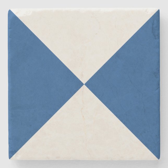 Geometrisches Dekorationsfliesen Steinuntersetzer (Vorderseite)