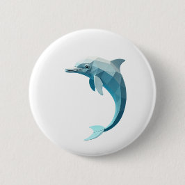 Geometrisches Delfine Button