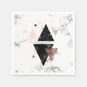 Geometrisches Design aus Metall Serviette