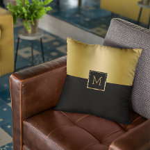 Geometrisches Design aus Schwarz und Gold, gespalt