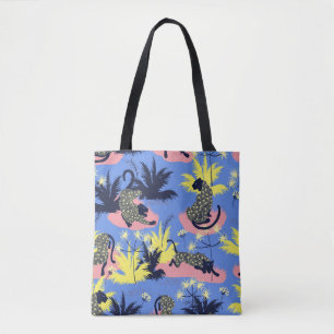 Geometrisches Design aus Tiger und Leopard