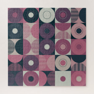 Geometrisches Design der Mitte des 20. Jahrhundert Puzzle