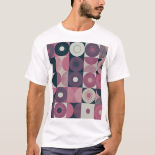 Geometrisches Design der Mitte des 20. Jahrhundert T-Shirt