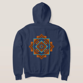 Geometrisches Design der Südwestberge Hoodie