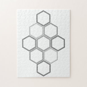 Geometrisches Design, Hexagon-Muster-Puzzle Puzzle