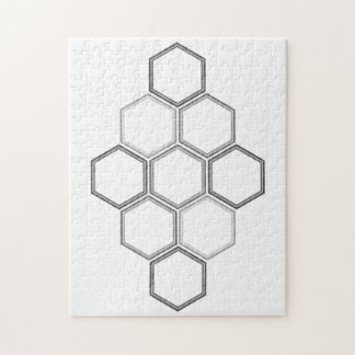 Geometrisches Design, Hexagon-Muster-Puzzle Puzzle