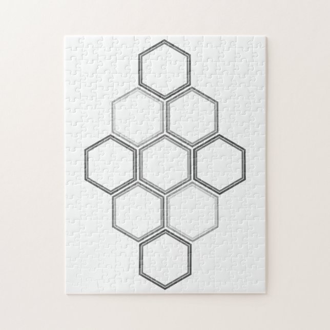 Geometrisches Design, Hexagon-Muster-Puzzle Puzzle (Vertikal)