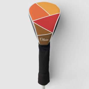 Geometrisches Design im Retrostil Golf Headcover