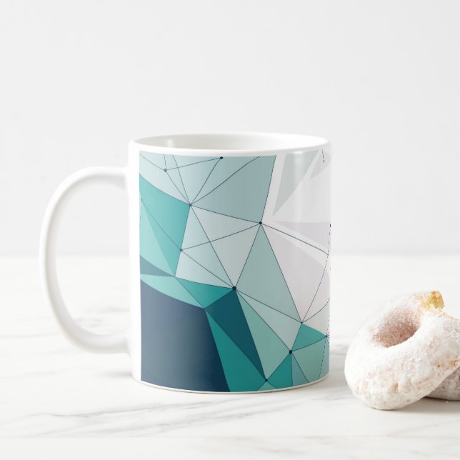 Geometrisches Design Kaffeetasse (Mit Donut)