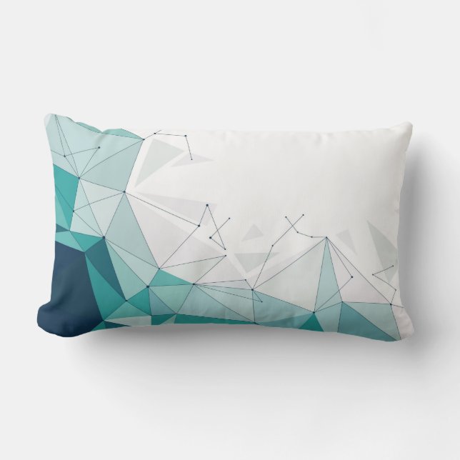 Geometrisches Design Lendenkissen (Vorderseite)
