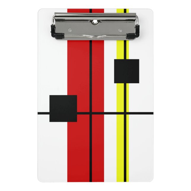 Geometrisches Design Mini Klemmbrett (Vorderseite)