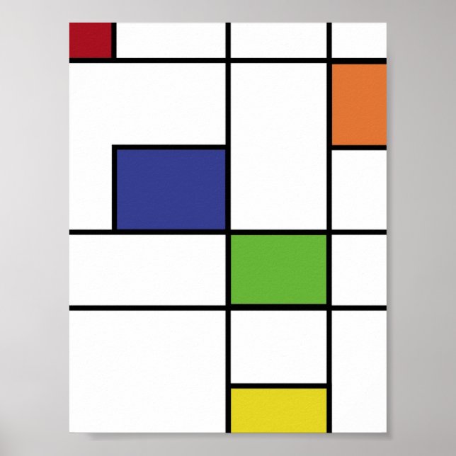 Geometrisches Design Poster (Vorne)