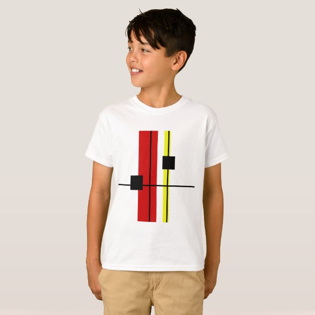 Geometrisches Design T-Shirt (Vorne ganz)