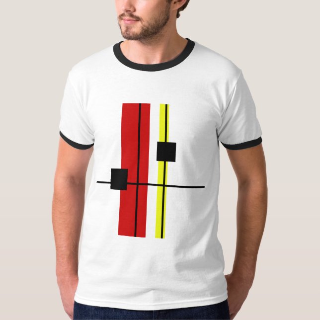 Geometrisches Design T-Shirt (Vorderseite)