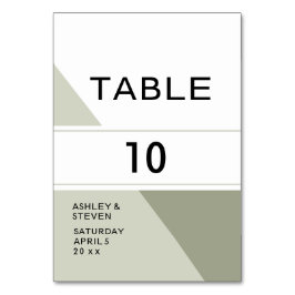 Geometrisches Design Tischnummer