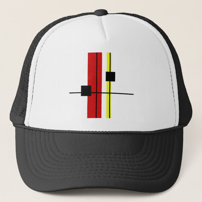 Geometrisches Design Truckerkappe (Vorderseite)