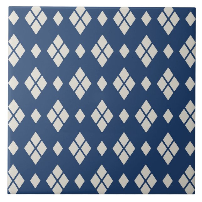 Geometrisches Diamantmuster Fliese (Vorderseite)