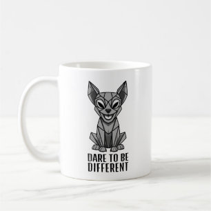 Geometrisches Dog Kaffeetasse