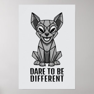 Geometrisches Dog Poster