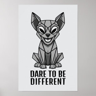 Geometrisches Dog Poster