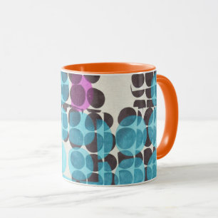 geometrisches  dots muster  tasse